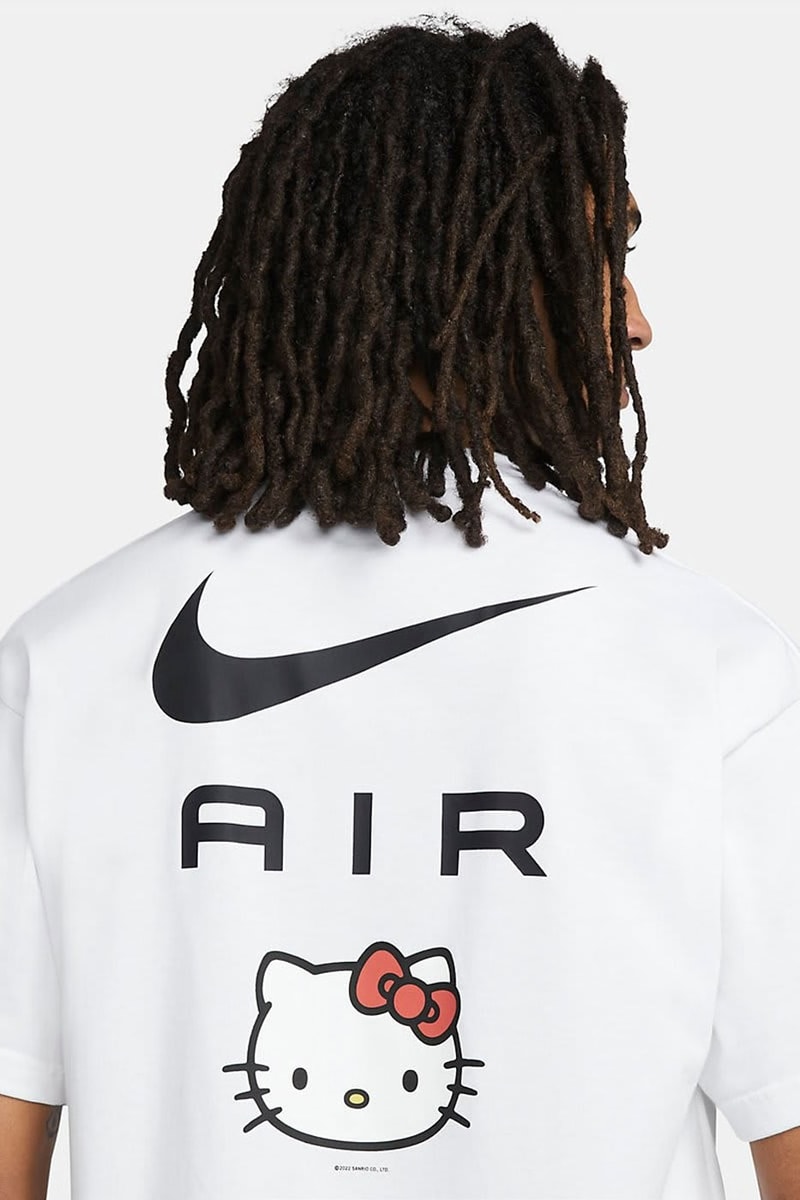 Nike Hello Kitty Collaboration presto white t shirt cobranded cat air light blue board short steven smith hiroshi fujiwara sanrio release info news