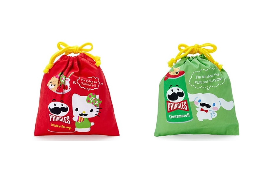 Hello Kitty and Pringles Team Up For Limited Edition Merch Collection handbags totes stickers tin pen stands eco-bags petit towels plush toys release info