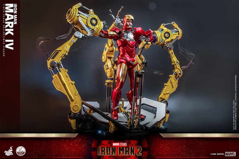 marvel studios cinematic universe iron man 2 suit up gantry action figure 1 4th scale hot toys collectibles 