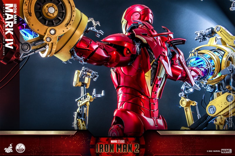 marvel studios cinematic universe iron man 2 suit up gantry action figure 1 4th scale hot toys collectibles 