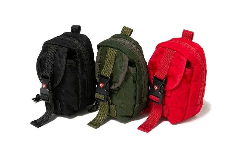 Human made military bag season 23 embroidered badges backpack tote mini tote pouches green release info