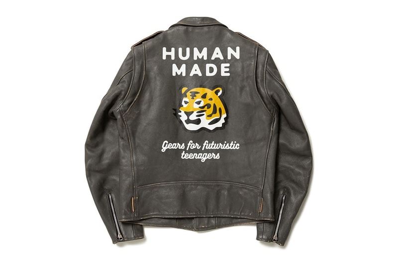HUMAN MADE PAST MADE launch 23rd season future is in the past leather rider 2022 year of the tiger cowhide leather vintage 