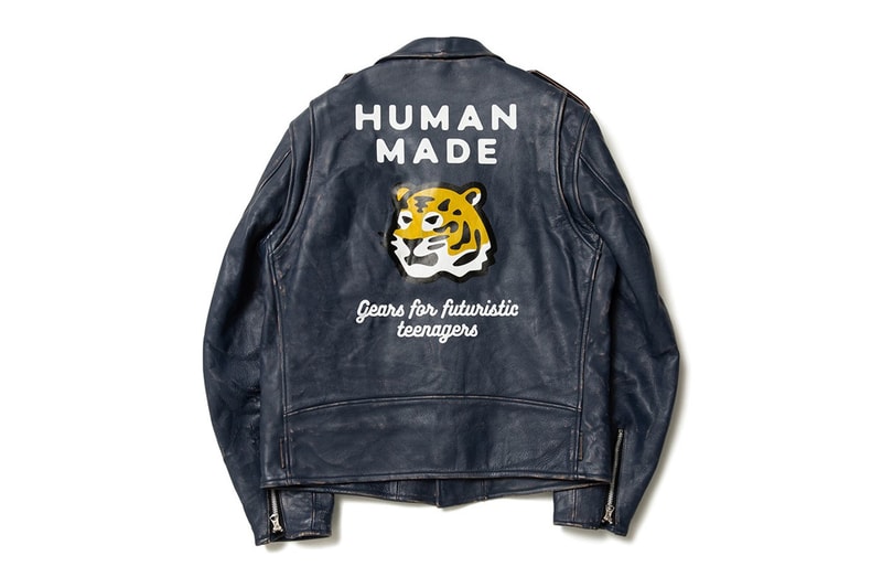 HUMAN MADE PAST MADE launch 23rd season future is in the past leather rider 2022 year of the tiger cowhide leather vintage 