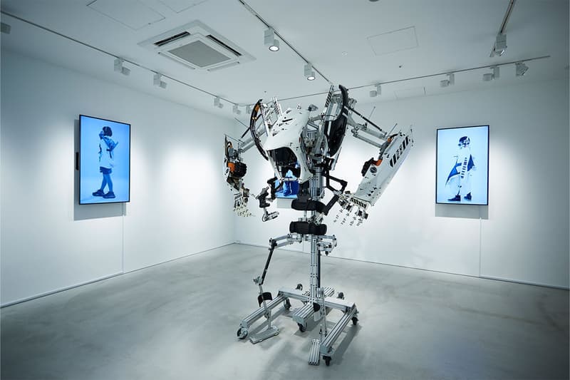 Ikeuchi Hiroto location time Displays Otherworldly Robotics in Largest Exhibition Ever Balenciaga s22 spring 2022 gadgets masks headgear exoskeleton skeletonics prototype inc tokyo news