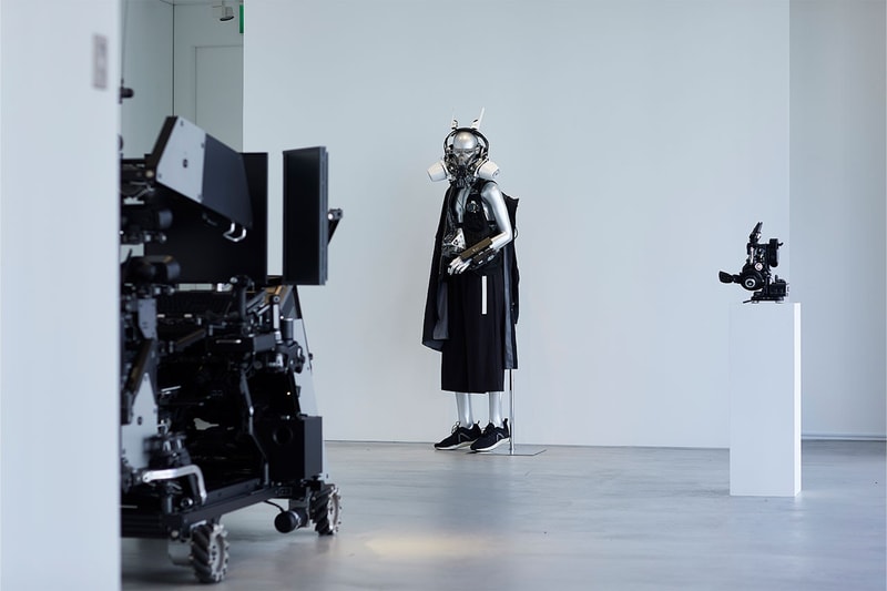 Ikeuchi Hiroto location time Displays Otherworldly Robotics in Largest Exhibition Ever Balenciaga s22 spring 2022 gadgets masks headgear exoskeleton skeletonics prototype inc tokyo news