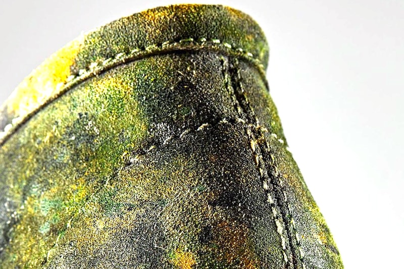 Jacopo De Carli Delivers Custom Clarks Orignals Wallabees fabric tags Barneys Supreme GORE-TEX OVO nubuck paintwork algae triangle pouch release info