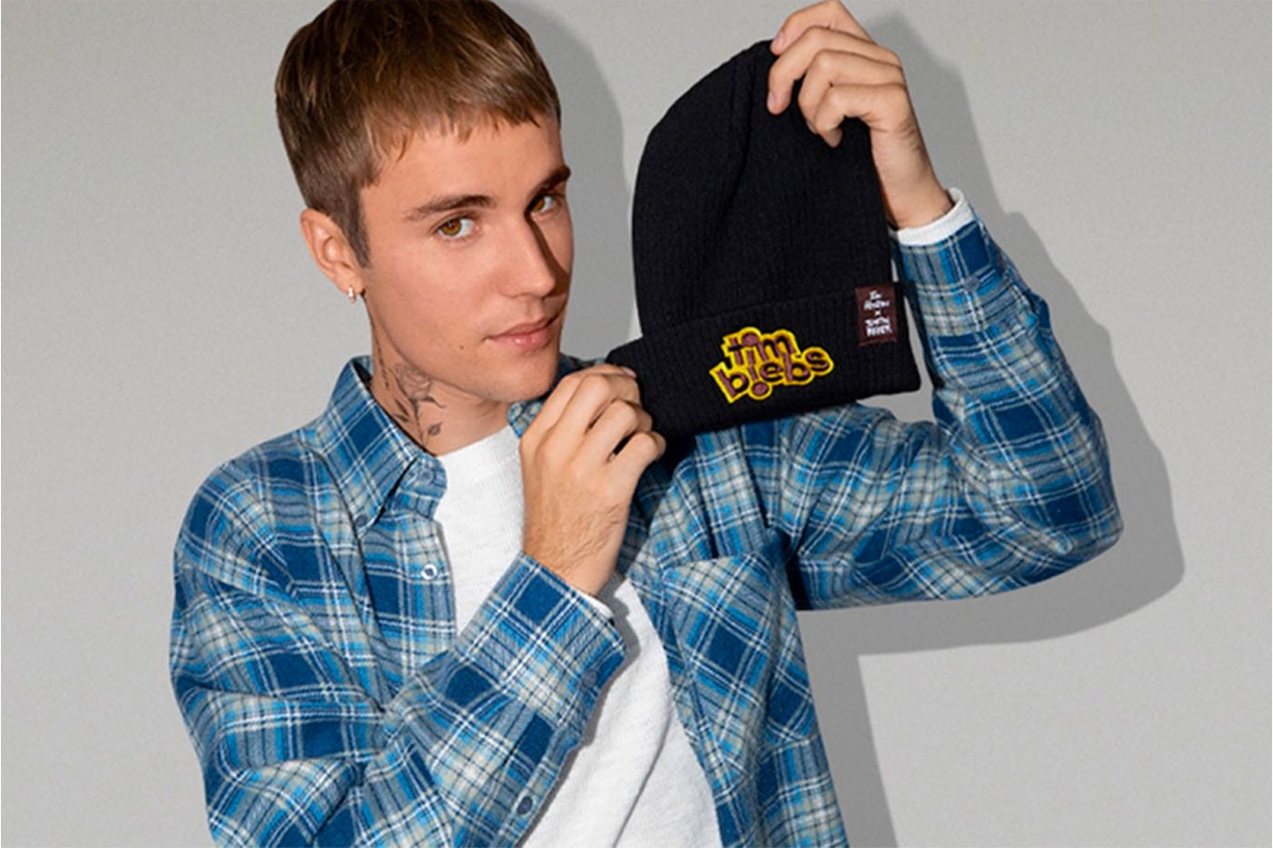 Justin Bieber x Tim Hortons Merch Is Officially Available Nationwide singer canada coffee house timbits timbiebs merchandise u.s. us singer pop artist 