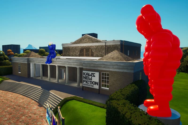 KAWS "NEW FICTION" Exhibition Fortnite Serpentine Acute Art