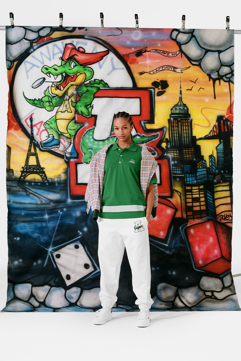 Lacoste x Awake NY Collaboration Lookbook Info release streetwear tennis sportswear caps jumpers Angelo baque 