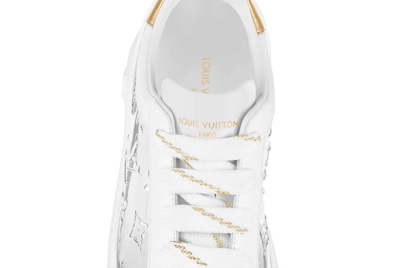 Louis Vuitton Transparent Time Out Sneakers Release Info Buy Price Gold Silver Flower Monogram