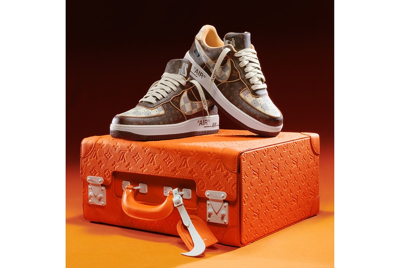 louis vuitton nike air force 1 low virgil abloh sothebys auction pilot case monogram damier patterns release date info store list buying guide photos price 200 pairs The Virgil Ablo Post-Modern Scholarship Fund