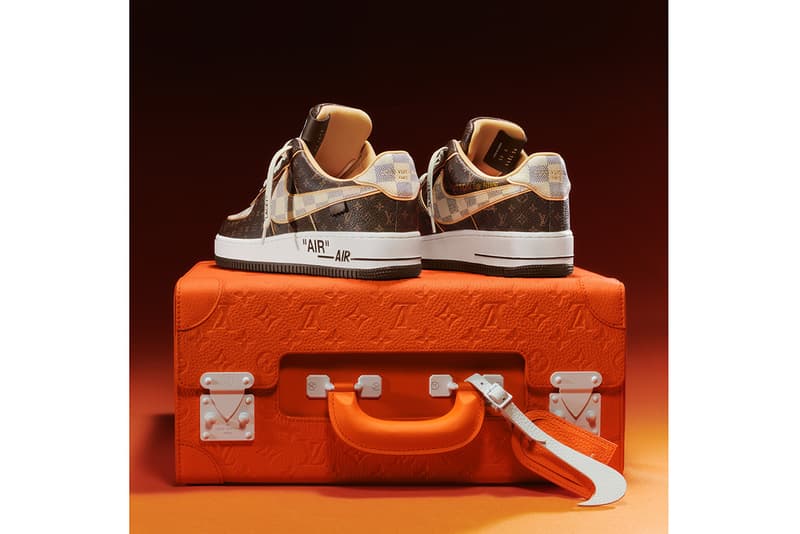 louis vuitton nike air force 1 low virgil abloh sothebys auction pilot case monogram damier patterns release date info store list buying guide photos price 200 pairs The Virgil Ablo Post-Modern Scholarship Fund