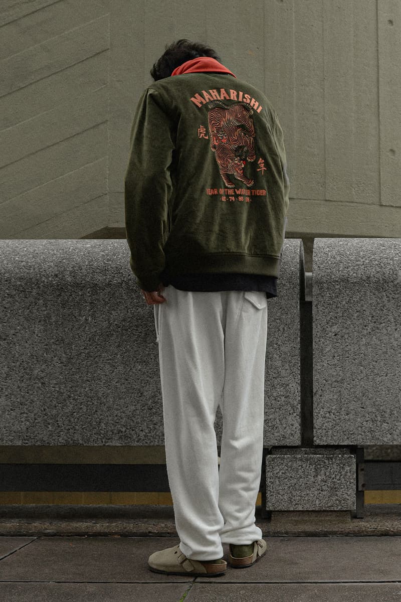 Maharishi Lunar Year of the Tiger Capsule Collection SS22 Drop 1 Release Buy Info Hoodies Cardigan Golden Tigerskins Iridescent