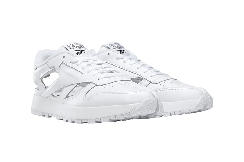 Maison Margiela Reebok Classic Leather Tabi Décortiqué Low bianchetto white black red release date info store list buying guide photos price ss22