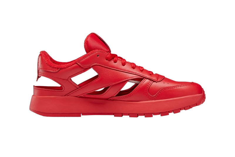 Maison Margiela Reebok Classic Leather Tabi Décortiqué Low bianchetto белый черный красный дата выпуска информация список магазинов руководство по покупке фото цена ss22
