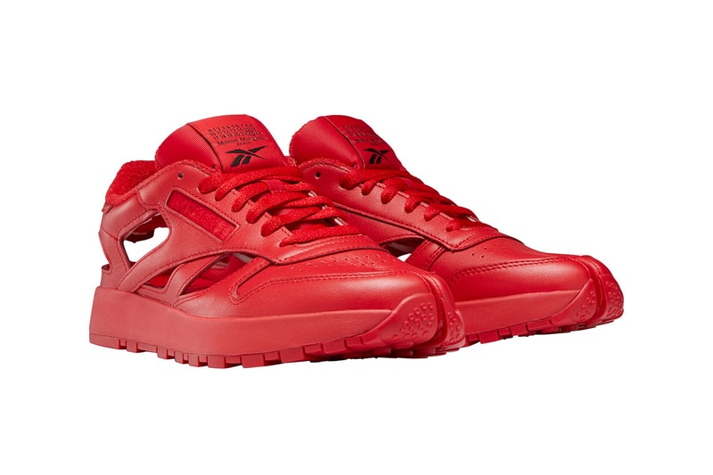 Maison Margiela Reebok Classic Leather Tabi Décortiqué Low bianchetto white black red release date info store list buying guide photos price ss22