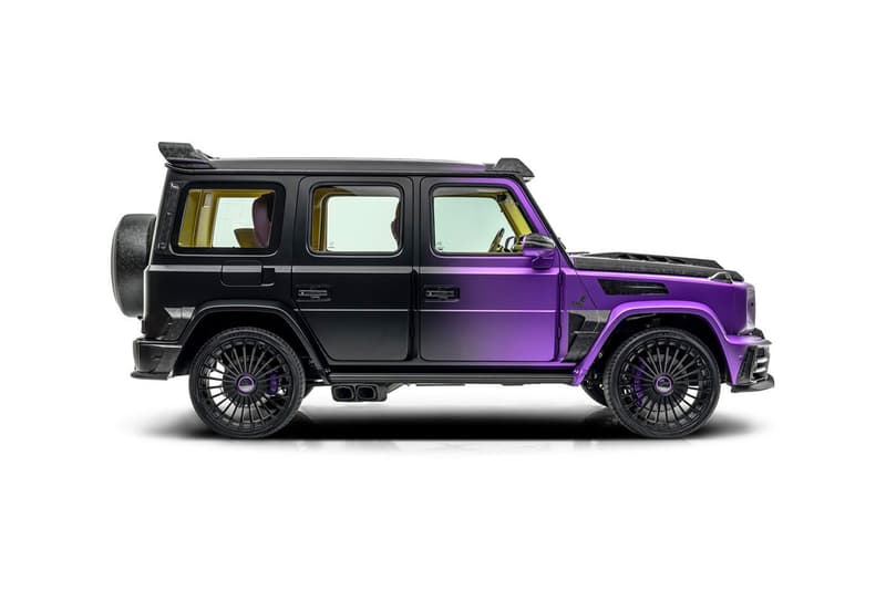 Mansory Mercedes-Benz AMG G63 truck suv purple black UAE Edition lakers colors 4.0 litre twin turbo v8 900 bhp 885 torque release info