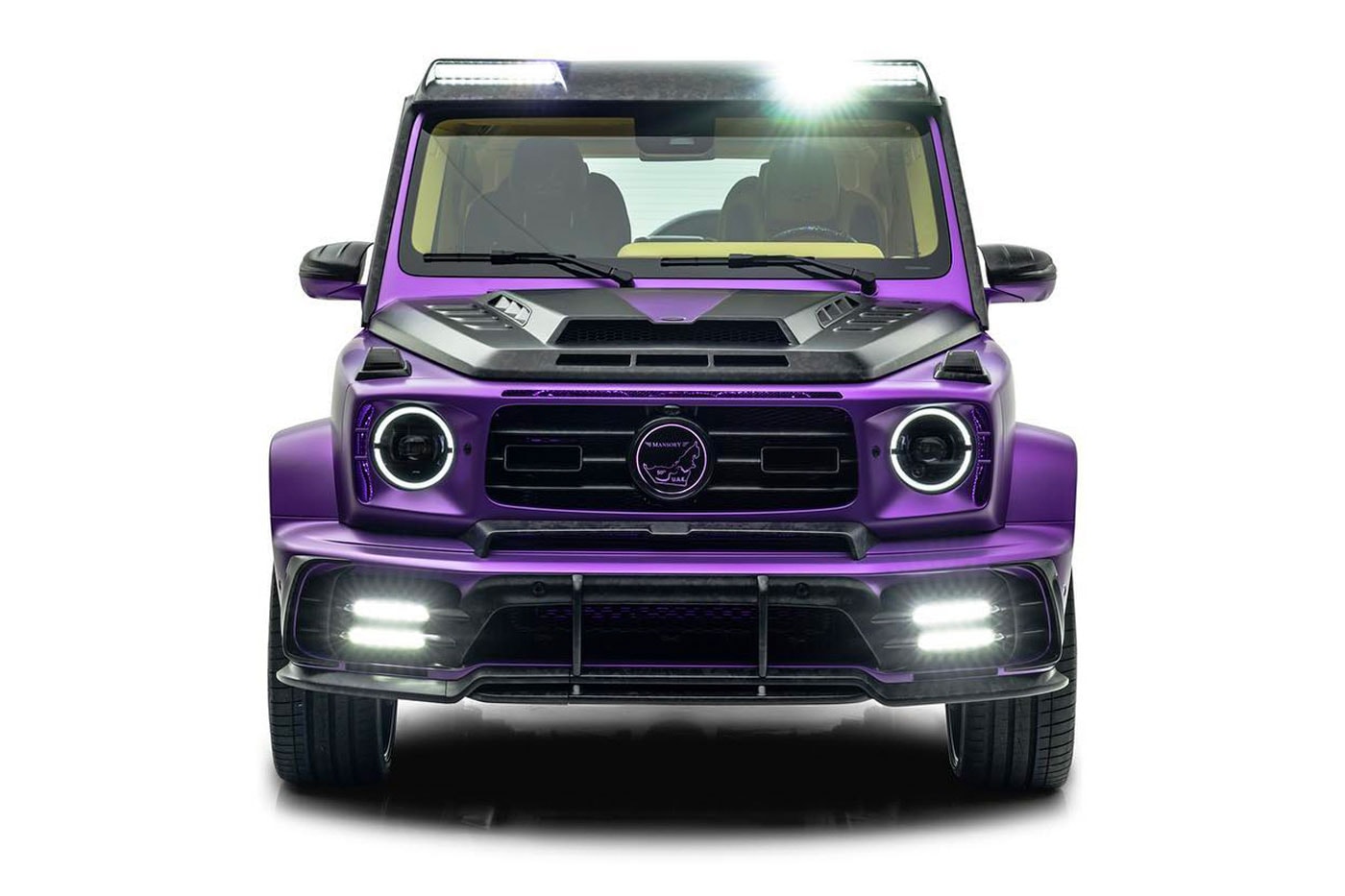 Mansory Mercedes-Benz AMG G63 truck suv purple black UAE Edition lakers colors 4.0 litre twin turbo v8 900 bhp 885 torque release info