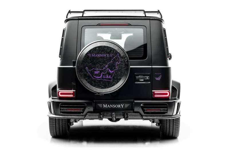 Mansory Mercedes-Benz AMG G63 truck suv purple black UAE Edition lakers colors 4.0 litre twin turbo v8 900 bhp 885 torque release info