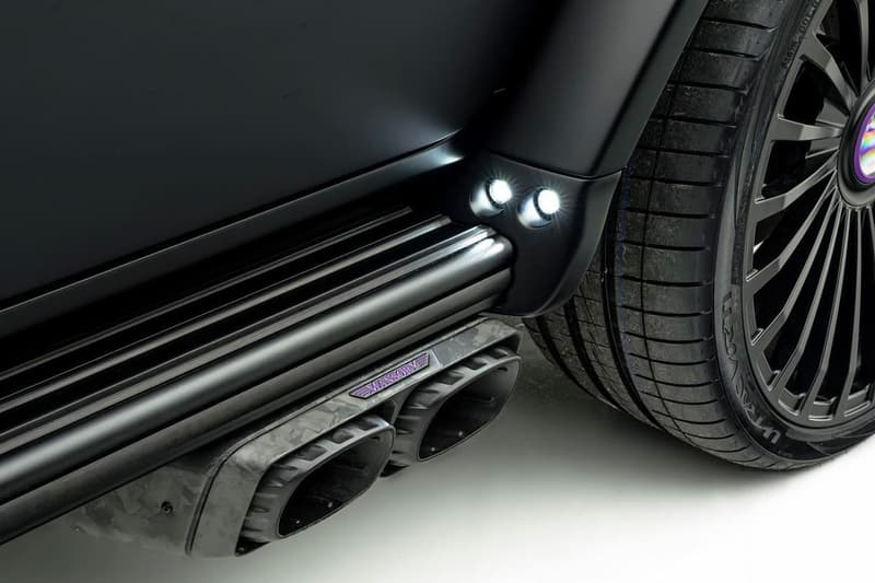 Mansory Mercedes-Benz AMG G63 truck suv purple black UAE Edition lakers colors 4.0 litre twin turbo v8 900 bhp 885 torque release info