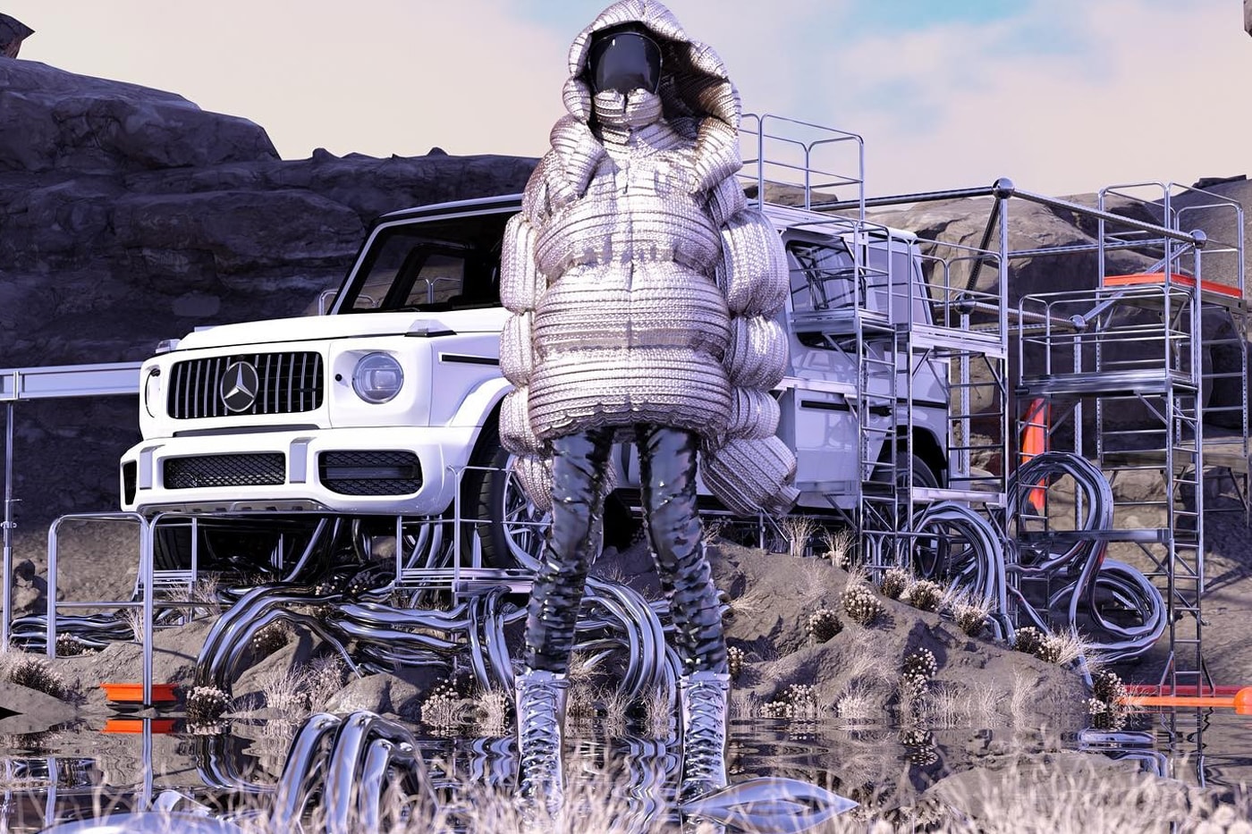 Mercedes-Benz Enlists Five NFT Artists For NF-G Project Art g wagon art2people Baugasm Antoni Tudisco Klarens Malluta Charlotte Tayler x Anthony Authie Roger Kilimanjaro digital release info raffle