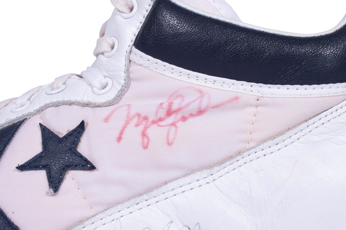 Michael Jordan's Game Worn Converse All Stars Are Up For Auction NBA chicago bulls
