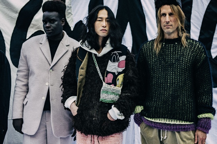 Milan Men's Fashion Week FW22 Street Style Served Coziness in Standout Patterns and Baggy Silhouettes