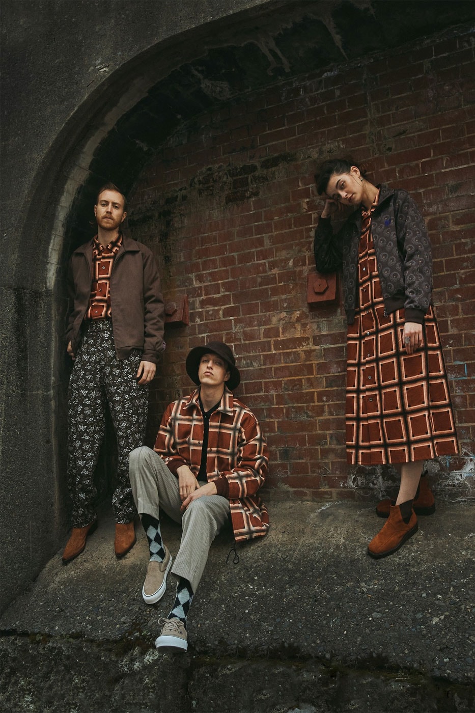 Needles fall winter 2022 lookbook jacquard checked ogee broacde print suits hats jackets tracksuits fur caps baker hats  imagesrelease info 