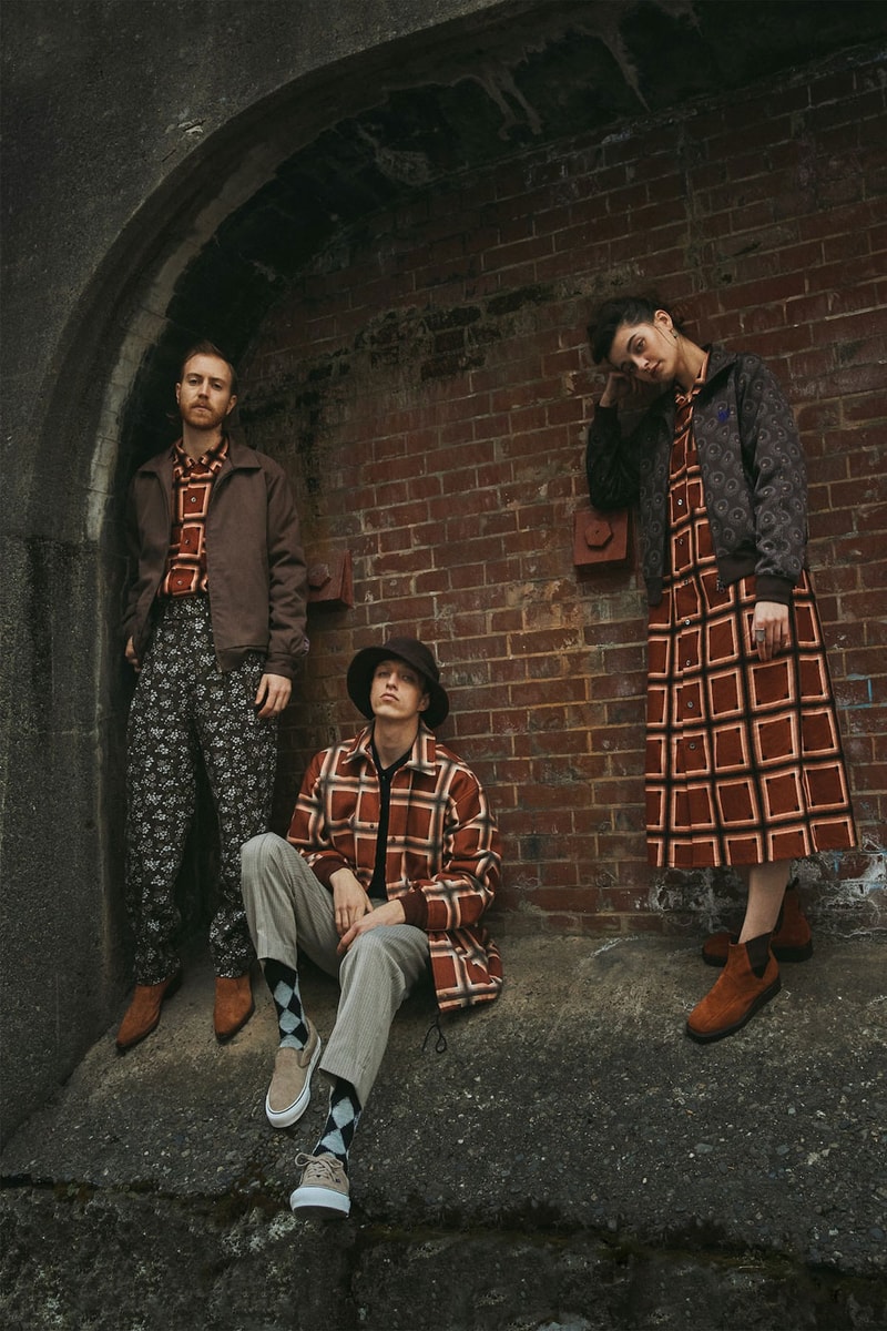 Needles fall winter 2022 lookbook jacquard checked ogee broacde print suits hats jackets tracksuits fur caps baker hats  imagesrelease info 