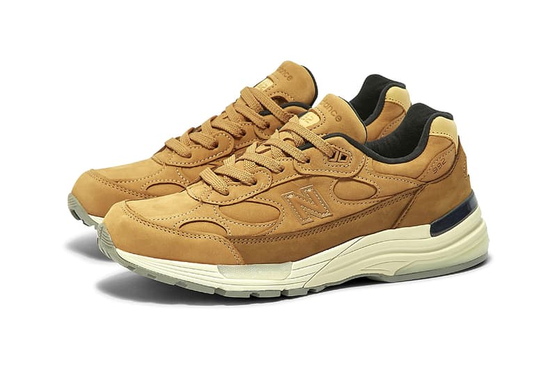 New Balance 992 Made In U.S.A. Gold Brown White Luxury Smooth Pigskin Suede Leather M992LX ABZORB Release Information First Look Drop Date