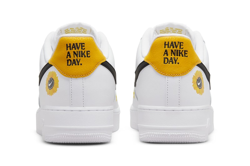 nike air force 1 low have a nike day white yellow black daisy from beaverton with love DM0118 100 release date info store list buying guide photos price 