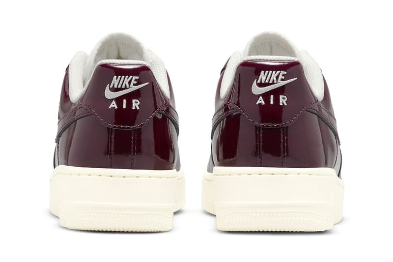 Nike Air Force 1 Low Ancient Rome Release Info dq8583 100 roman empire bust gold figurehead burgundy patent leather white yellowed aged sole unit release date info price