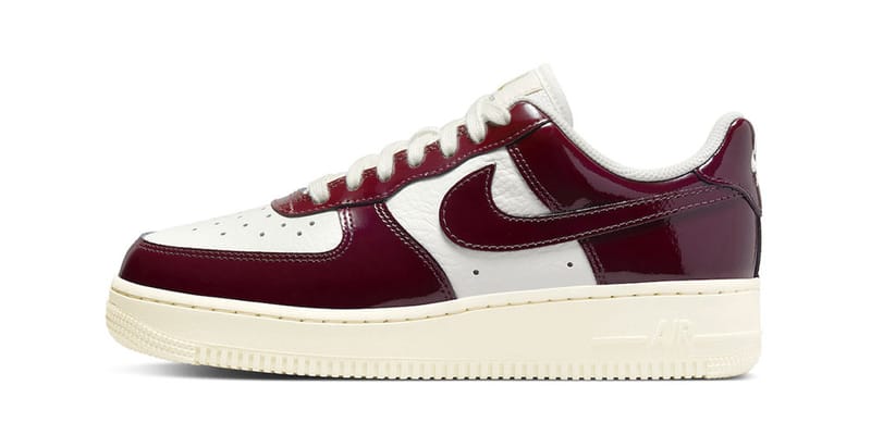 all burgundy air force ones