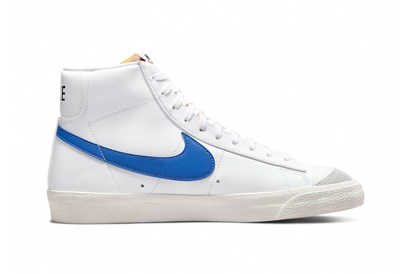 blue swoosh blazers