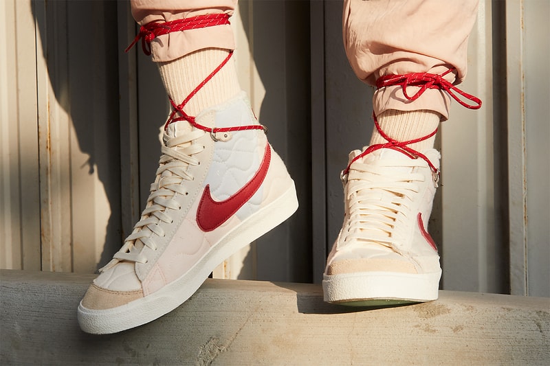 nike blazer mid chinese new year DQ5360 181 white red quilted uppers jade release date info store list buying guide photos price 