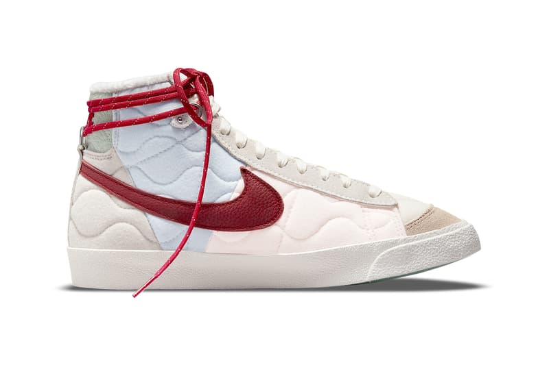 nike blazer mid chinese new year DQ5360 181 white red quilted uppers jade release date info store list buying guide photos price