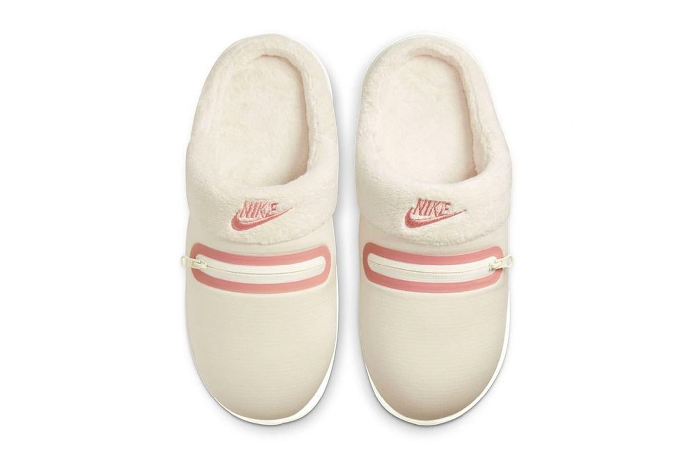 Nike Elevates the Coziness With a New Ivory Colorway for Its Fleecy Burrow Slippers marshmallow soft indoor outdoor mules winter