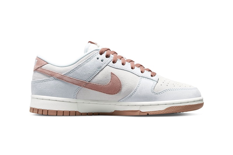 Nike dunk high low fossil rose DH7577 001 pink white gum brown light blue release info