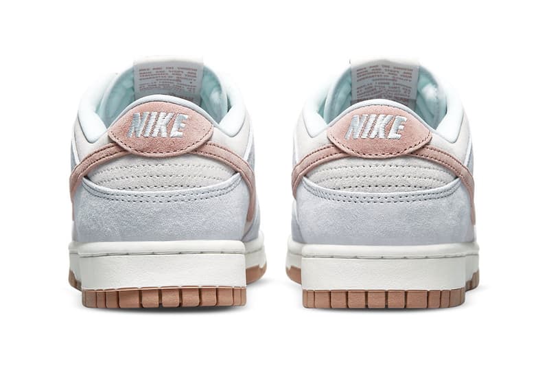 Nike dunk high low fossil rose DH7577 001 pink white gum brown light blue release info