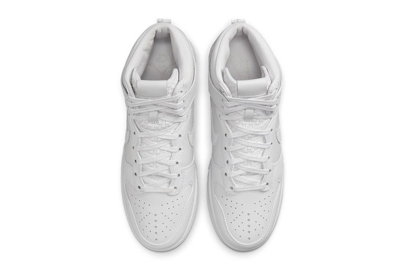 nike dunk high white  DO2321 111 release date info store list buying guide photos price woven tongues chinese characters star perforations