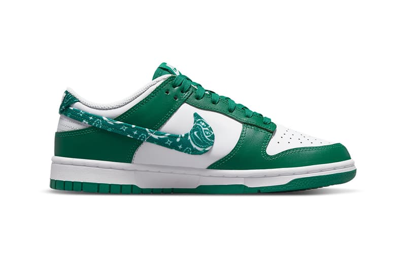 nike dunk low green paisley DH4401 102 release date info store list buying guide photos price 