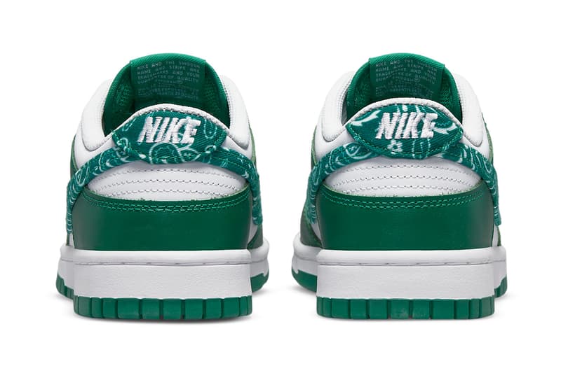 nike dunk low green paisley DH4401 102 release date info store list buying guide photos price 