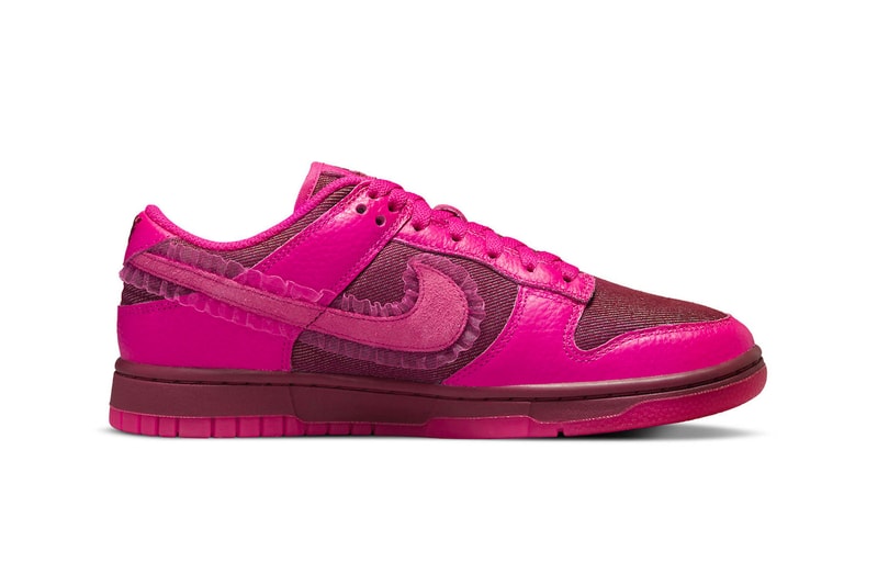 Nike Dunk Low Gets a "Valentine's Day" Treatment DQ9324-600 february team red pink prime love roses special edition