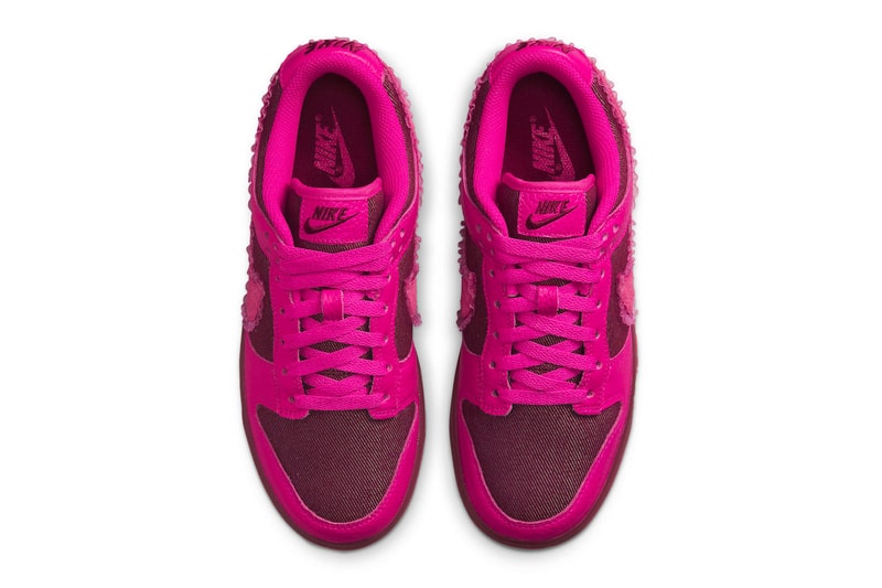 Nike Dunk Low Gets a "Valentine's Day" Treatment DQ9324-600 february team red pink prime love roses special edition