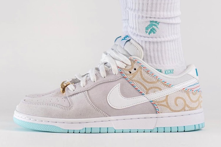 Take an On-Foot Look at the Nike Dunk Low "White Barber Shop"