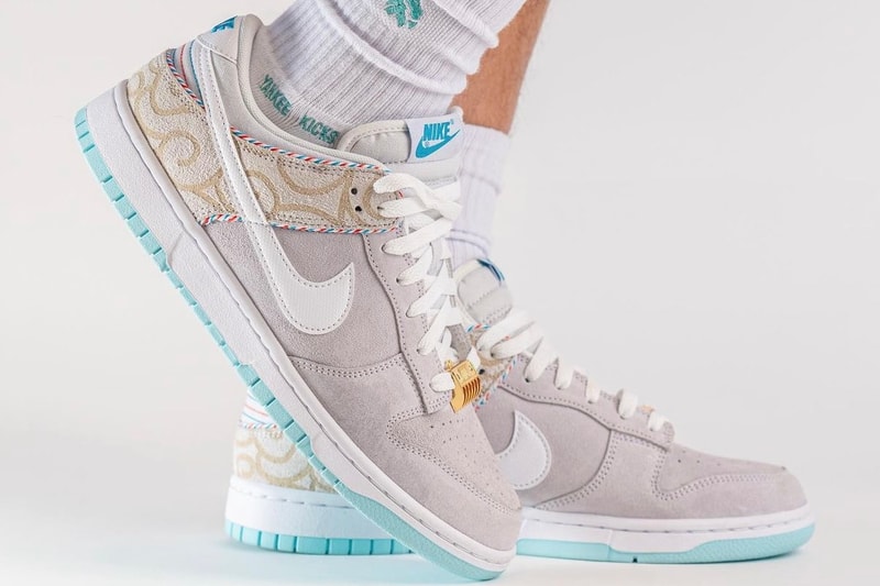 Nike Dunk Low White Barber Shop On-Foot Release Info DH7614-500 Date Buy Price 