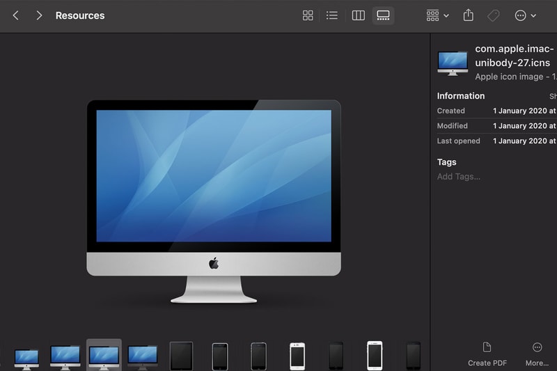 Old Apple Product Icons Hidden in macOS BSOD PC Mac Steve Jobs macOS