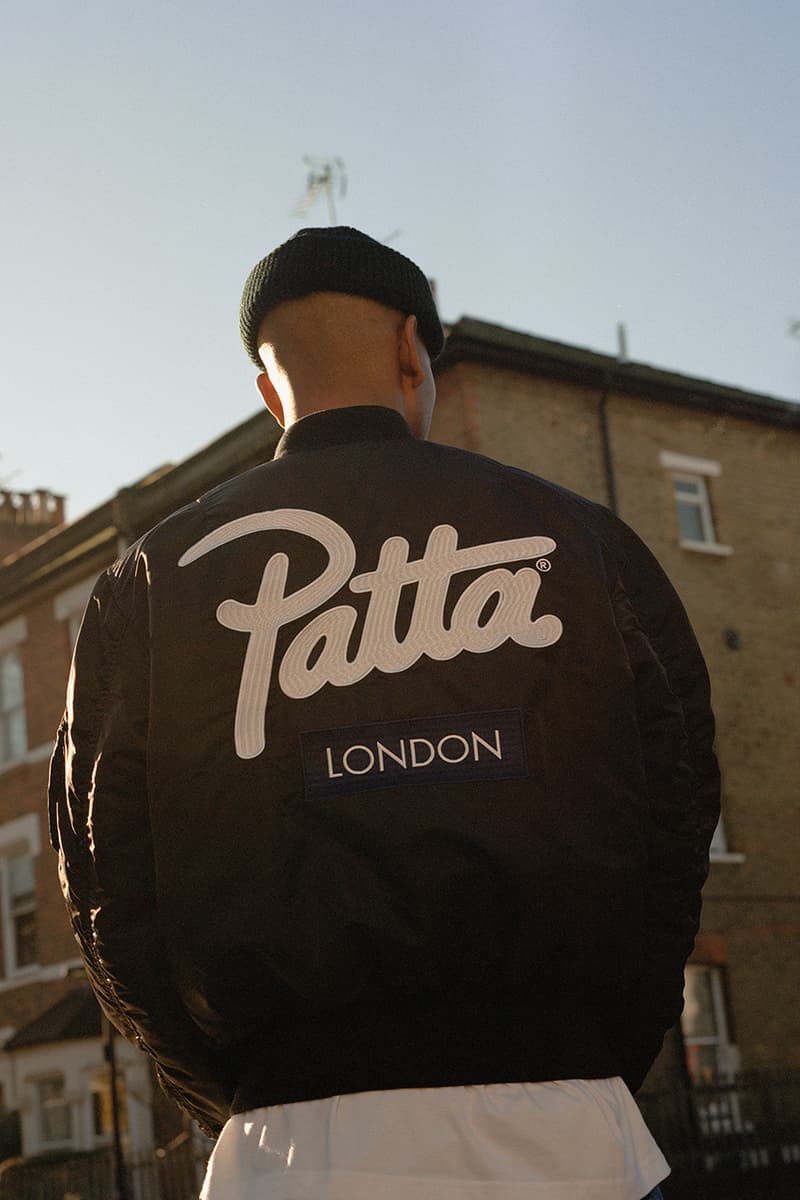 patta alpha industries ma-1 flight bomber jacket london amsterdam milan release details