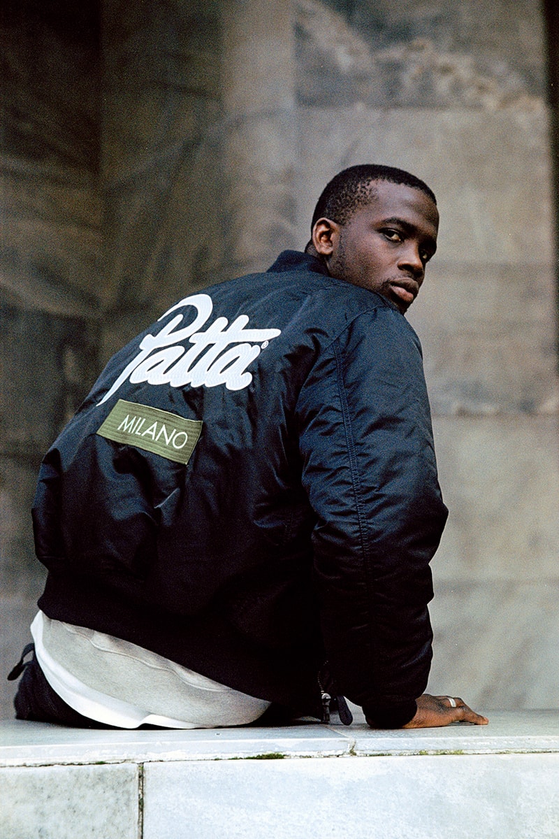 patta alpha industries ma-1 flight bomber jacket london amsterdam milan release details