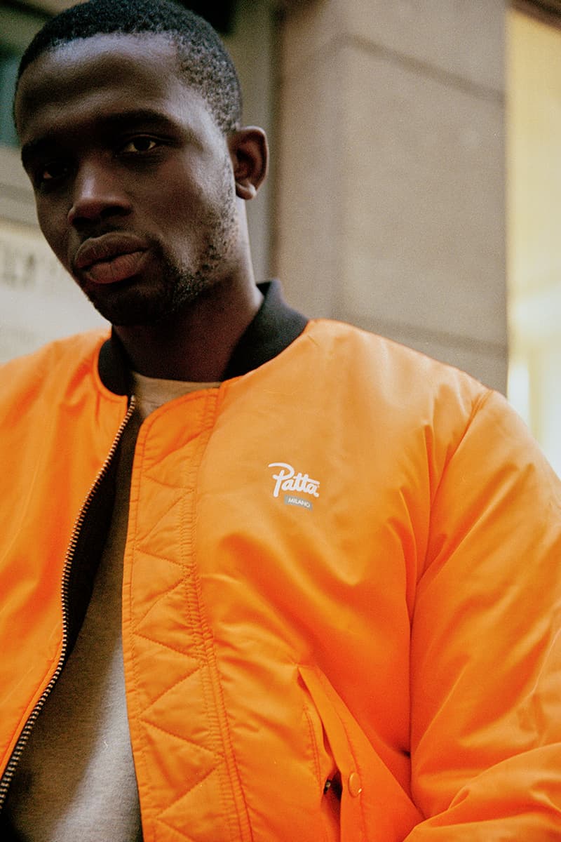 patta alpha industries ma-1 flight bomber jacket london amsterdam milan release details